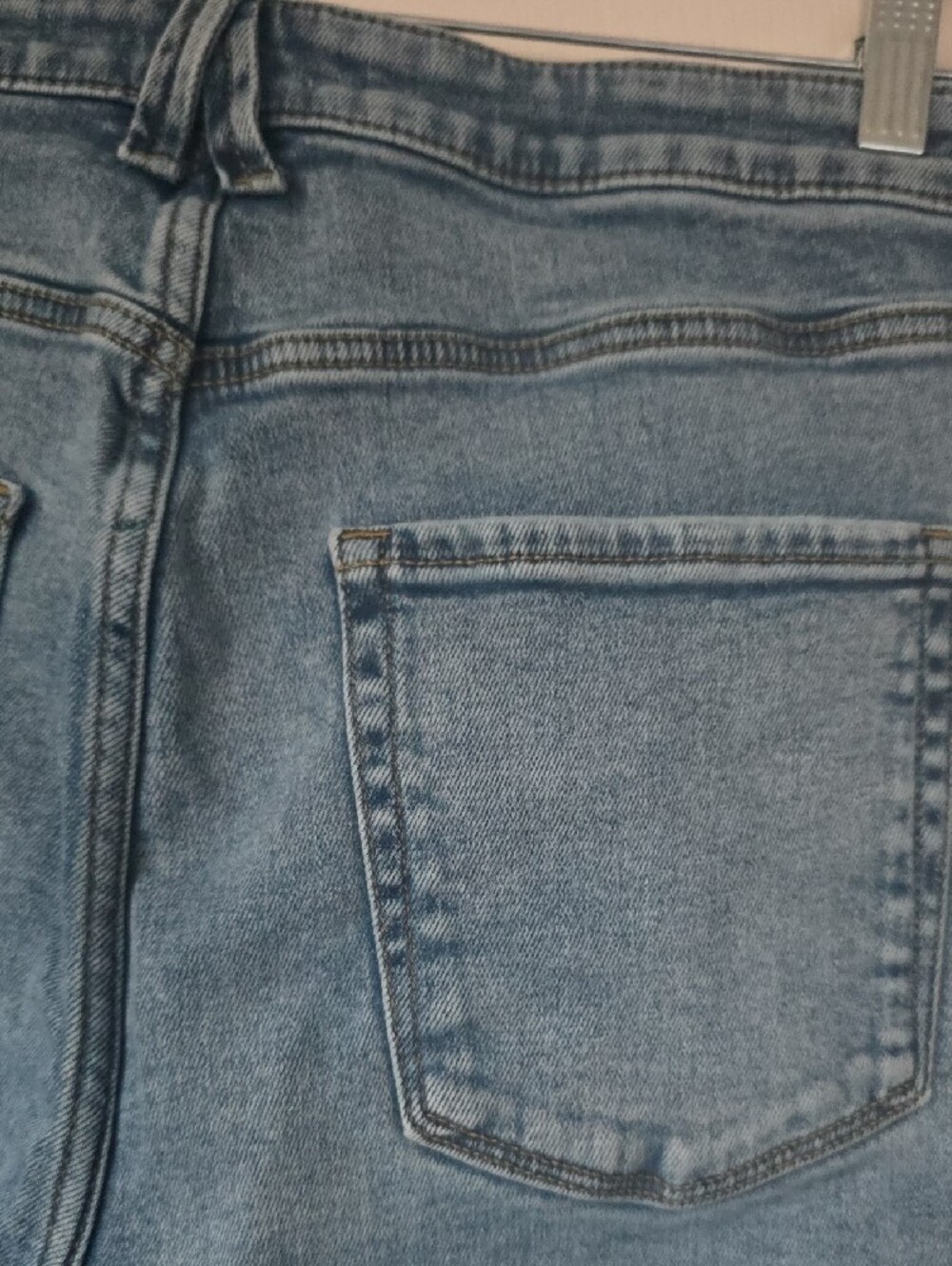 Lauren Co Rad High-Waist Straight Leg Jeans - Light Blue Size 16 View 5